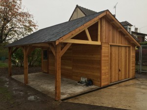 Garage en bois